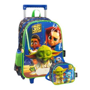 Imagem de Kit Escolar Star Wars Mochila De Rodas + Lancheira Térmica - Luxcel
