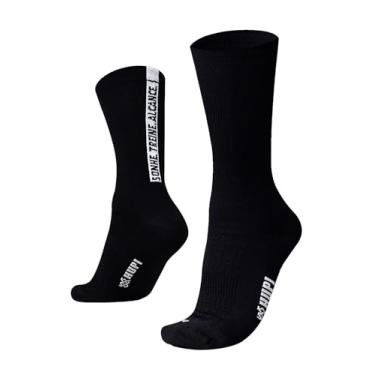 Imagem de Meia HUPI Sonhe Treine Alcance Preto 1 Par Cano Médio, Cor: Preto, Tamanho 36-42