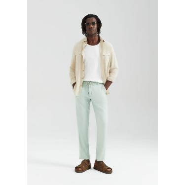 Imagem de Calça Reta Hering Em Linho Masculina-Masculino