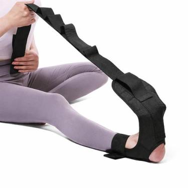 Imagem de Cinta Elástica Para Alongamento Pé Tornozelo Fisioterapia Yoga Pilates