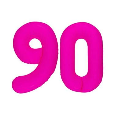 Imagem de Balão Digital Brilhante Vermelho Rosa Para Decoração De Festa De Anive