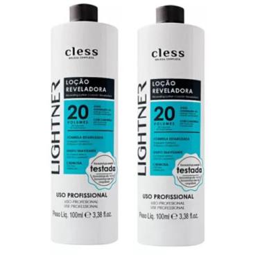 Imagem de Kit 2 agua oxigenada cless lightner 20 volumes 100ml