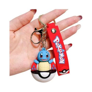 Imagem de Chaveiro De Silicone Pokémon Para Crianças: Pikachu, Charmander, Squir