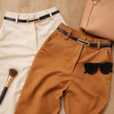 Imagem de Kit 2 Calça Alfaiataria PREMIUM Cintura Alta Com Bolso PROMOÇÃO - NoBr