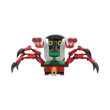 Imagem de Blocos De Montar Trem Aranha Mutante Maligna, MOC De Terror Choo-Choo 