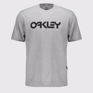 Imagem de Camiseta Oakley Mark II SS Cinza Claro e Preta, M