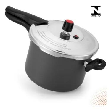 Imagem de Panela De Pressão Antiaderente 4,5 Litros Fechamento Externo