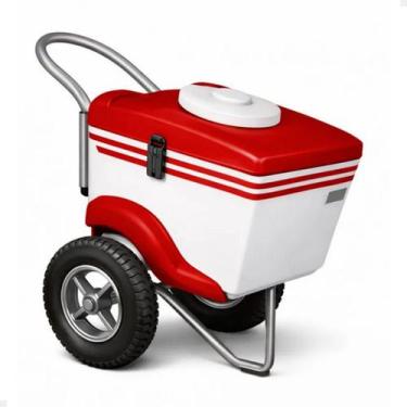 Imagem de Carrinho de Sorvetes 300 Picolés T375 Thermototal, VermelhoTampaBranca
