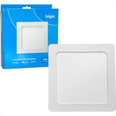 Imagem de Plafon Led Embutir Elgin Quadrado 18W. 1440Lm. 6500K. Bivolt Branco, B