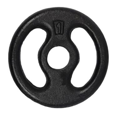 Imagem de Anilha 1KG Pintada IBJ - Peso Musculação 1Kg-Unissex