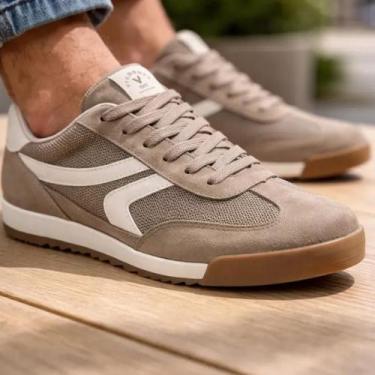 Imagem de Tênis Casual Feminino Via Marte Confortável Fashion, Gray, Taupe, 38