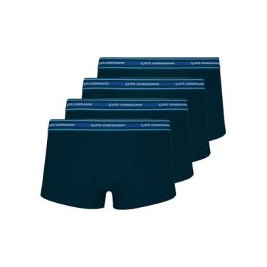Imagem de Kit com 4 Cuecas Sunga Lupo 460-003, Azul marinho, M