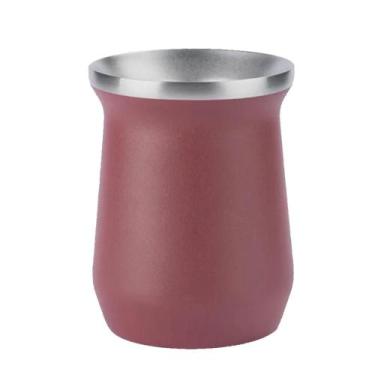 Imagem de Cuia Térmica Stainless Steel Inox para Chimarrão Tererê Chá Mate 240ml