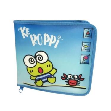 Imagem de Porta Objeto CD Yes Keroppi Azul com 12 Plásticos Lacrado Armazenament