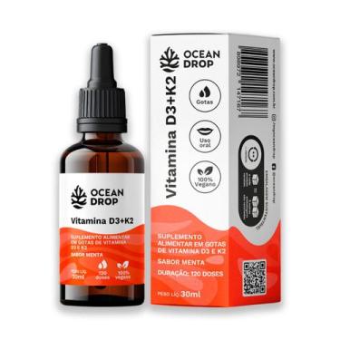 Imagem de Vitamina D3 K2 30ml Ocean Drop Sabor Menta, menta