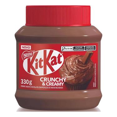 Imagem de Creme Kit Kat Chocolate Crocante Crunchy & Creamy 330g Nestlé