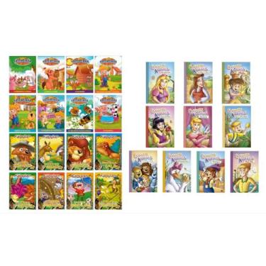 Imagem de KIT 26 Livros Infantis - Solapas Fazendinha do Seu Lobato, Fábulas e C