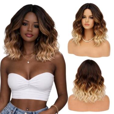 Imagem de Peruca Wig Curta Corte Moderno Ondulada Sem Franja 40cm - bbless, tt4