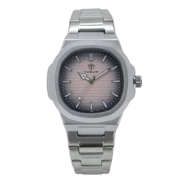 Imagem de Relógio Feminino Tuguir Analógico 9218 Prata e Rosa