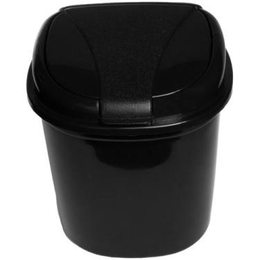 Imagem de Lixeira de Pia com Tampa Basculante Preto - Giotto