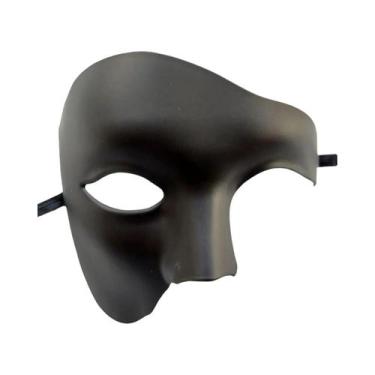 Imagem de Máscara Vintage Antiga Fantasma De Um Olho Só, Meia Face, Para Carnava