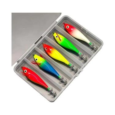 Imagem de Iscas Artificiais Horizontais Luminosas Para Pesca De Lula E Polvo (5 