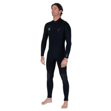 Imagem de Long John Vissla Seven Seas 4/3 Chest Zip Black-Unissex
