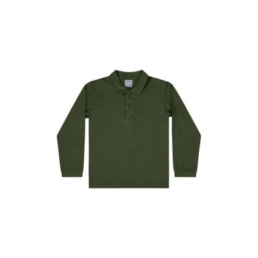 Imagem de Camisa Polo Manga Longa Básica para Menino Quimby-Masculino