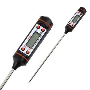 Imagem de Termômetro Culinário Cozinha Digital Mede -50ºc A +300ºc