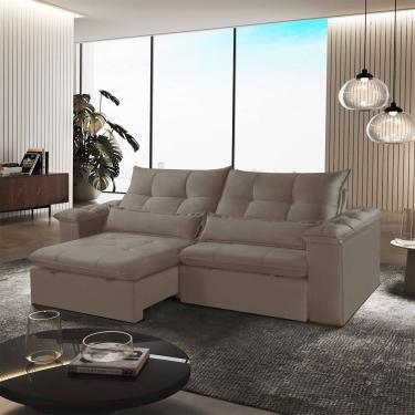 Imagem de Sofa Exclusive Retratil e Reclinavel 230cm Braco 25cm Meu Sofa Online