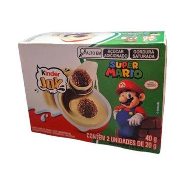 Imagem de Kinder Joy Super Mario 40g Caixa com 2 Unidades de 20g