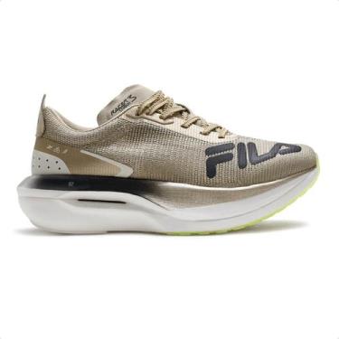 Imagem de Tênis Fila Racer Carbon 3 Tri Masculino, 39, Dourado, Preto