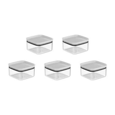 Imagem de Kit de potes herméticos Ou 5 peças 1L Linha Block