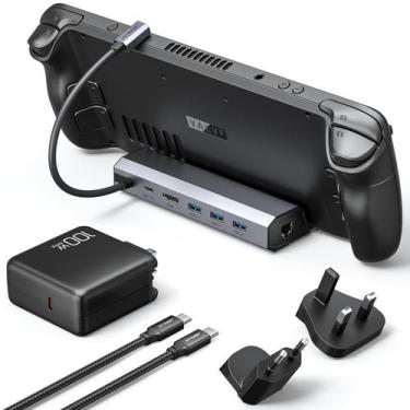Imagem de Estação de ancoragem JSAUX 6 em 1 com carregador de 100 W para ROG All