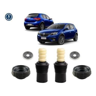 Imagem de 2 Kit Coxim Amortecedor Dianteiro Sandero 2009 2010 2011 12 - QualyKit
