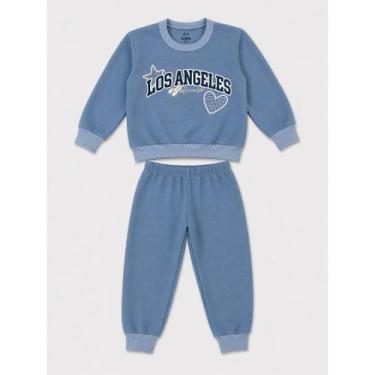 Imagem de Conjunto Infantil Moletom Peluciado Menina Inverno - NoBrand, Los ange