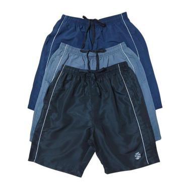 Imagem de Kit 3 Bermuda Tactel Masculino Com Bolsos-Masculino