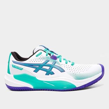 Imagem de Tênis Asics Gel-Challenger 15 Saibro Masculino, Branco, Verde, 43