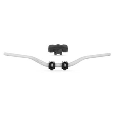 Imagem de Guidão Vyrus Baixo Fat Bar 28mm C/ Protetor Espuma, Branco