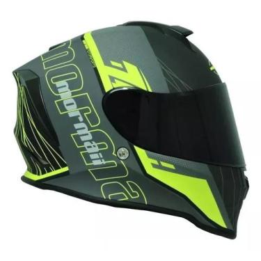 Imagem de Capacete Moto Mormaii M1 Neon X Verde Fosco + Narigueira, 58