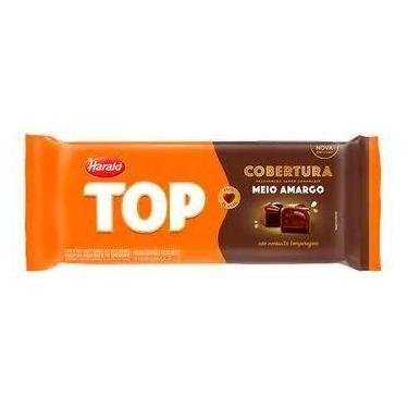 Imagem de Cobertura TOP sabor Chocolate Meio Amargo Barra 1,01kg - Harald
