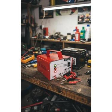 Imagem de Carregador Bateria 12V Carro Moto Barco Carga Rápida/Lenta - Congratul