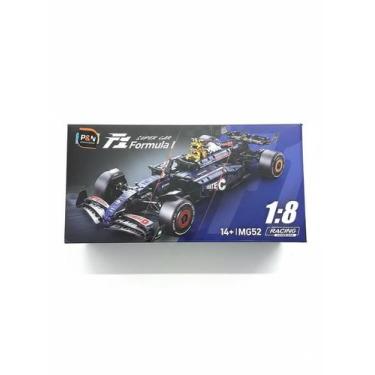 Imagem de Blocos de montar Fórmula 1 Azul MG52 2666 - Carro de Corrida - CANINDE