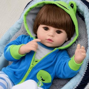 Imagem de Bebê Reborn Girafinha Bolsa Maternidade Corpo em Vinil Real - Cegonha 