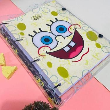 Imagem de Fichário universitário Bob Esponja 192 folhas - Dac