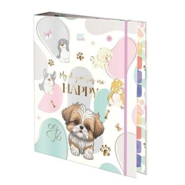Imagem de Fichario Universitário i Love Pets Com 48 Folhas Dac