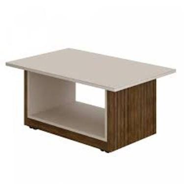 Imagem de Mesa de Centro Veneza - Valde Móveis , Ipê/Off white 