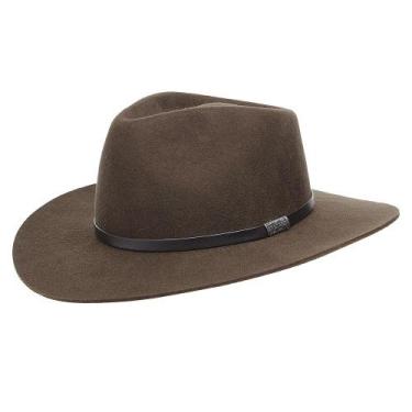 Imagem de Chapéu Social de Feltro Marrom 3x Stetson 29858, 58, Marrom