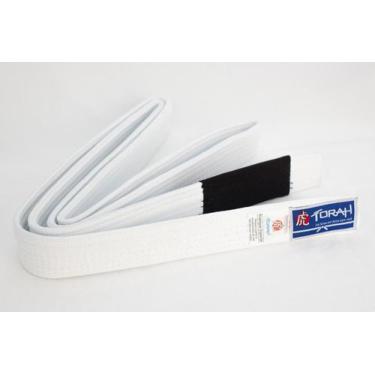 Imagem de Faixa com Ponta Jiu-Jitsu Master - Kimonos Torah, Branco, A5, Nacional