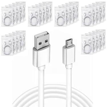 Imagem de Kit 30 Cabos para Celular Android V8 Micro USB para Eletrônicos Lojas 